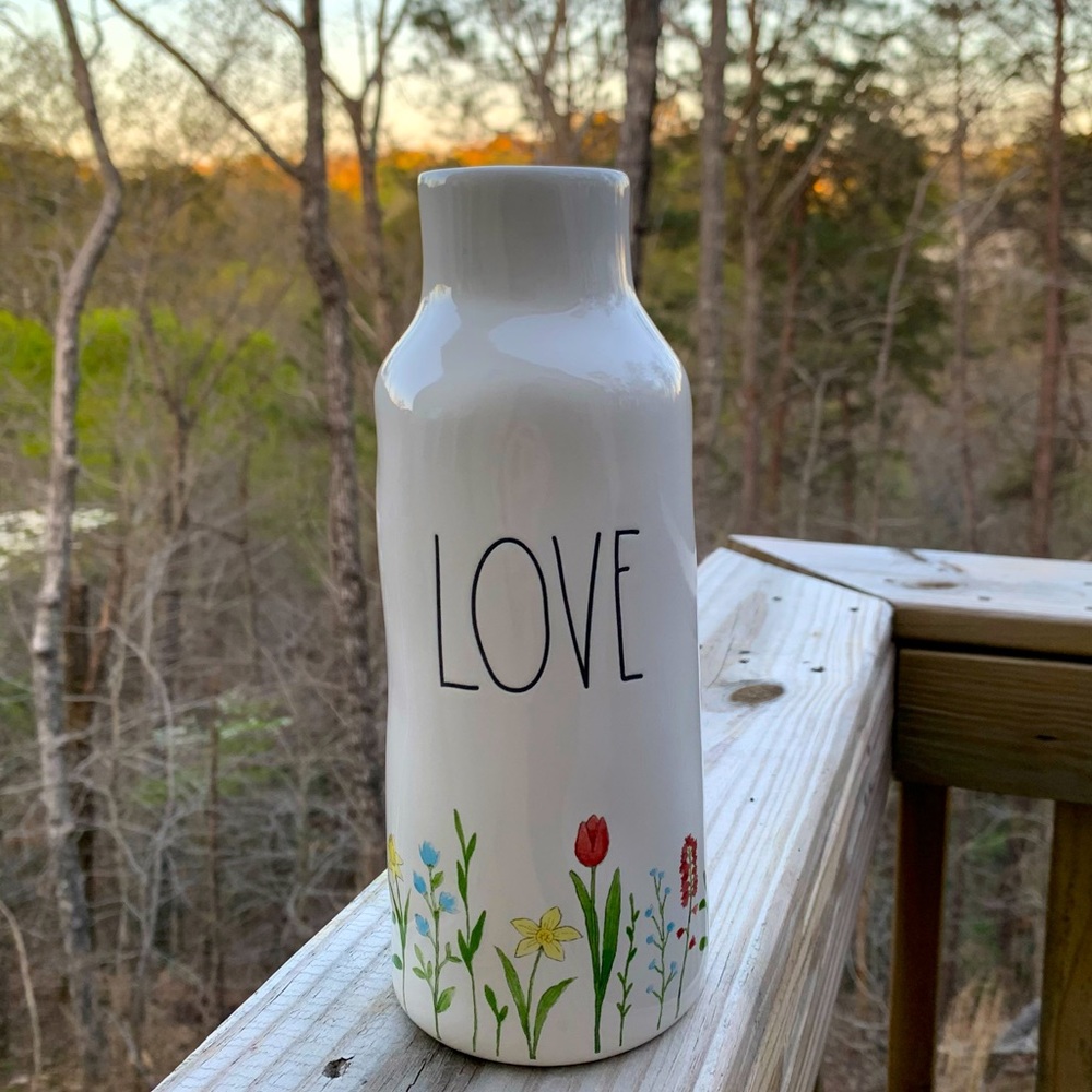Rae Dunn LOVE flower vase
